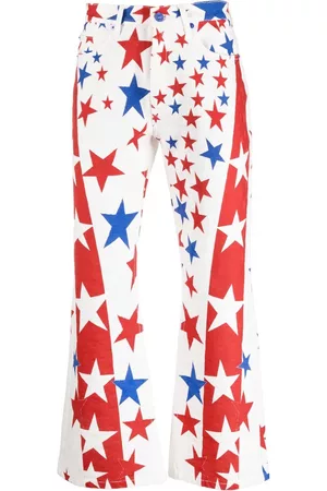 ERL Jeans bootcut con estrellas estampadas