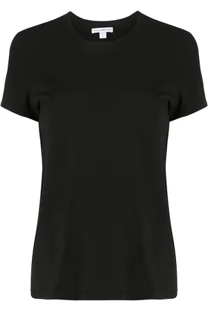 James Perse Playera con cuello redondo