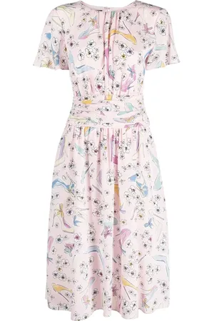 Moschino Vestido con estampado gráfico