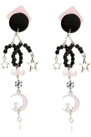 AMIR SLAMA Aretes con dije de luna