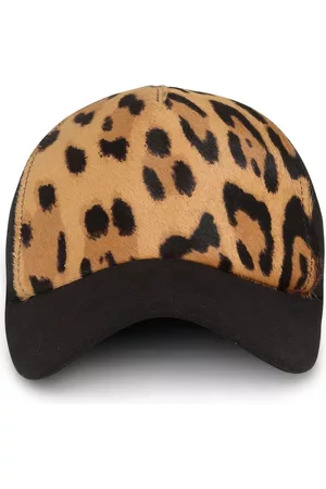Balmain Mujer Gorras - Gorra con estampado de leopardo