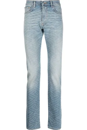 VERSACE Jeans anchos con motivo geométrico