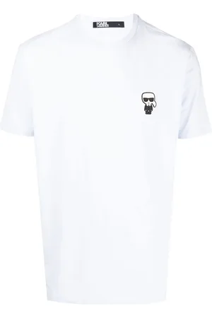 Karl Lagerfeld Playera con parche del logo