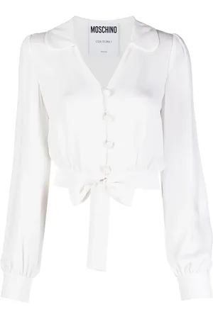 Moschino Blusa corta de seda