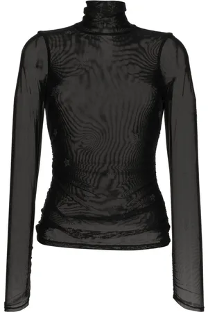Cinq A Sept Playera con detalles de cristal