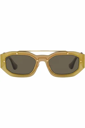 VERSACE Lentes de sol con armazón rectangular
