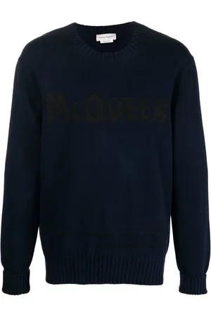 Alexander McQueen Suéter tejido de intarsia con logo