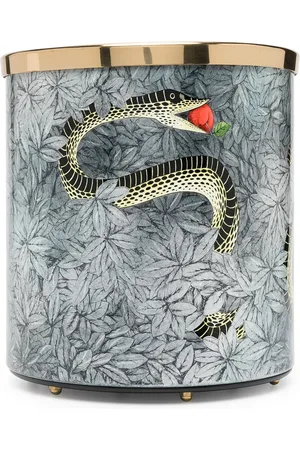 FORNASETTI Papelera de 28 cm con motivo de serpiente