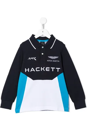 Hackett Playera tipo polo con diseño color block