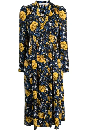 Diane von Furstenberg Vestido midi con estampado floral