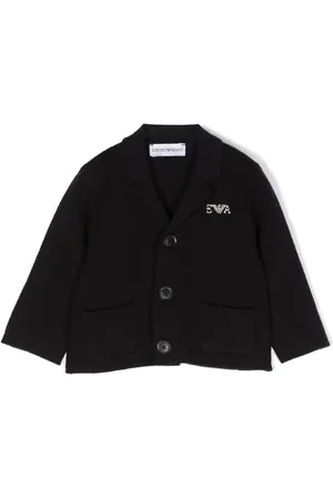 Emporio Armani Blazer con logo bordado