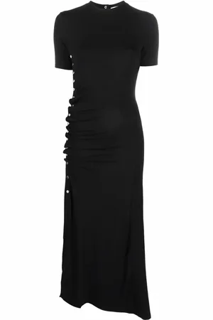 Paco rabanne Vestido midi con botones laterales