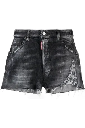 Dsquared2 Shorts de mezclilla con efecto envejecido