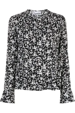 Ganni Blusa con estampado floral