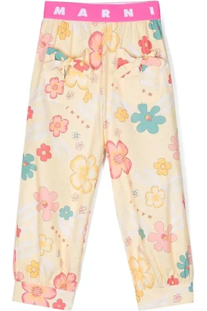 Marni Pantalones rectos con estampado floral