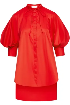 Oscar de la Renta Blusa con detalle de moño