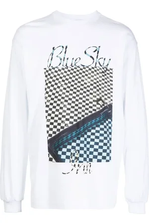 BLUE SKY INN Playera manga larga con logo estampado