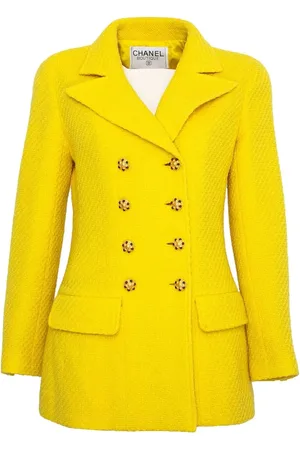 CHANEL Chamarra de bouclé con doble botonadura 1996-1997