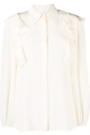 Chloé Blusa drapeada con mangas obispo