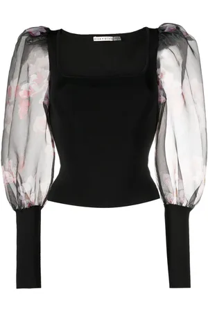 ALICE+OLIVIA Vestido con panel en contraste