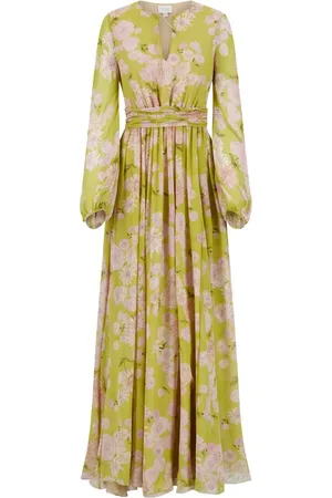 Giambattista Valli Vestido largo con estampado floral