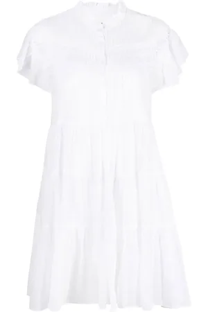 Marant Etoile Vestido corto Lanikaye con capas escalonadas