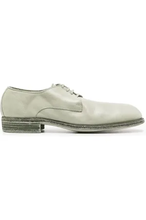 GUIDI Zapatos derby con agujetas y tacón de 30mm