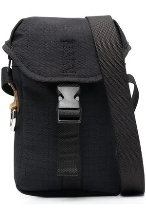 Acne Studios Mochila tipo mensajero con motivo de cuadros