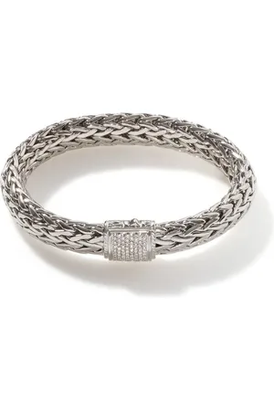 John Hardy Pulsera de cadena con diamantes en pavé