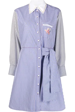 Chloé Vestido camisero a rayas diplomáticas