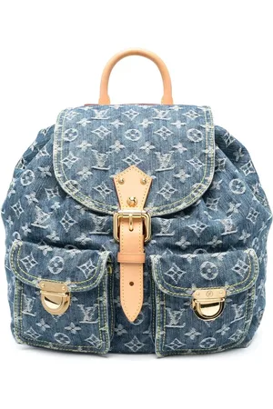 LOUIS VUITTON Mochila de mezclilla con monograma 2003