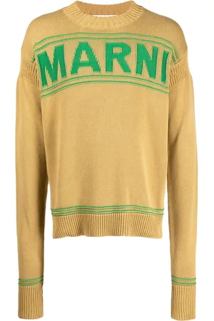 Marni Suéter tejido con logo estampado