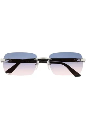 Cartier Lentes de sol con armazón rectangular