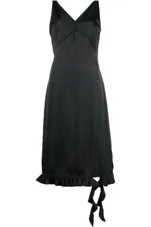 REMAIN Vestido largo sin mangas con cuello en V