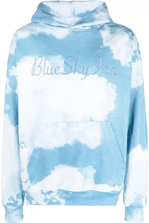 BLUE SKY INN Hoodie con logo bordado y estampado tie dye