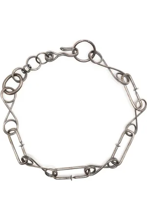 GUIDI Collar de cadena en plata de ley