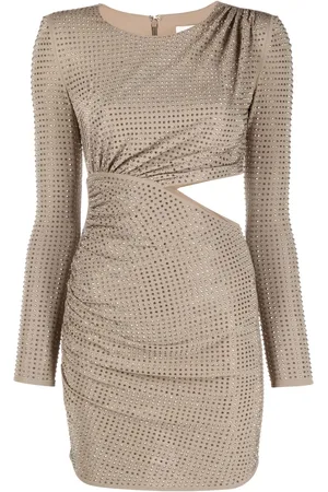 Self-Portrait Vestido corto con detalles de strass