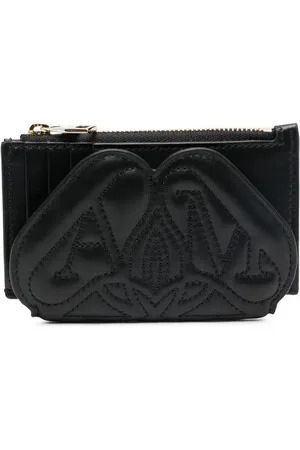 Alexander McQueen Cartera capitonada con logo