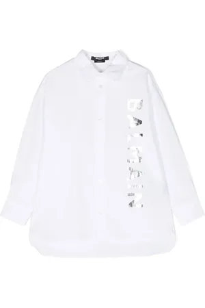Balmain Camisa con logo estampado