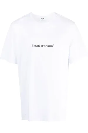 Msgm Playera con eslogan estampado