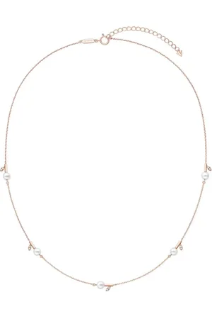 Tasaki Collar Kugel en oro rosa de 18kt con diamante y perla