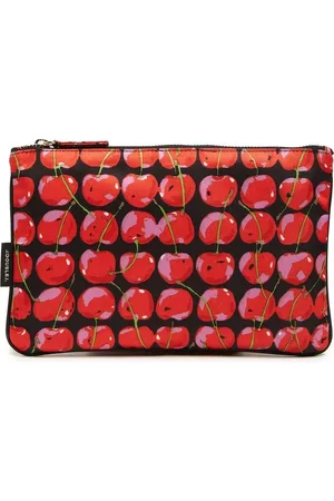 La DoubleJ Bolsa de mano con cerezas estampadas