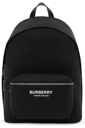 Burberry Mochila con cierre y logo estampado