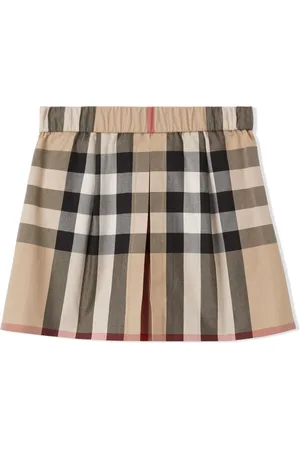 Burberry Falda plisada con motivo a cuadros