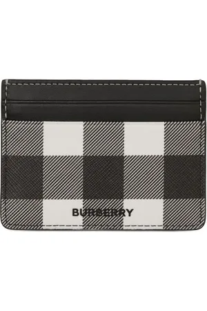 Burberry Tarjetero con motivo de cuadro exagerados