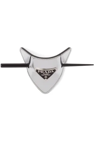 Prada Clip para el cabello con logo triangular