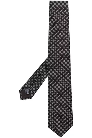 Armani Hombre Corbatas - Corbata de seda con monograma en jacquard