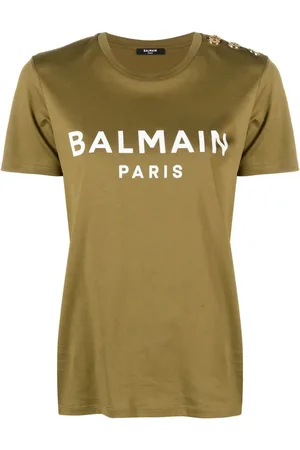Balmain Playera con logo estampado
