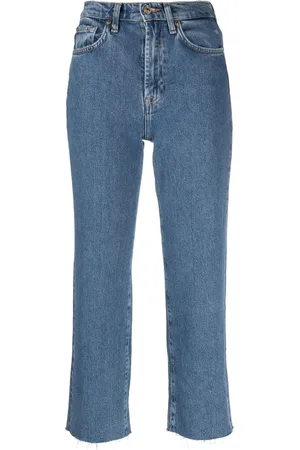 7 for all Mankind Jeans capri deshilachados