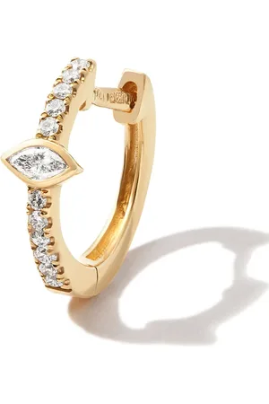 JACQUIE AICHE Arracada en oro amarillo de 14kt con diamantes
